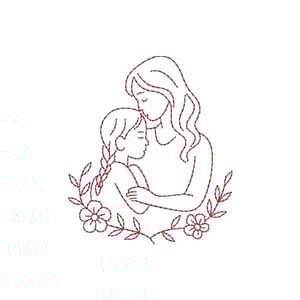 Matriz de bordado Mãe e Filha
