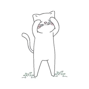 Gato Minimalista em Contorno
