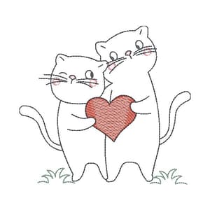 Gato Minimalista em Contorno (Pontos Leves)