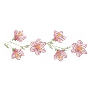 Barrado Floral Delicado (Pontos Leves)