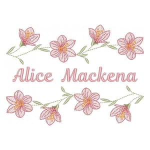 Floral com Nome (Pontos Leves)
