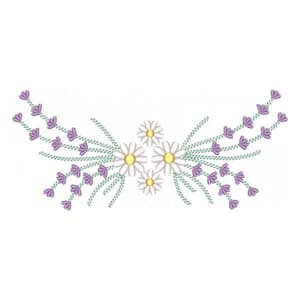 Barrado Floral Margarida e Alfazema