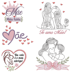 Pacote de Matrizes de dia das Mães
