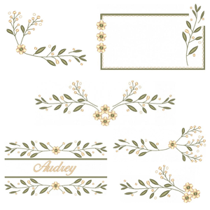  Florais e Molduras