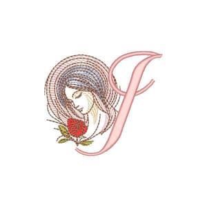 Letra I Alfabeto Linda Mulher (Pontos Leves)