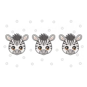 Barrado Safari Zebra  (Pontos Leves)