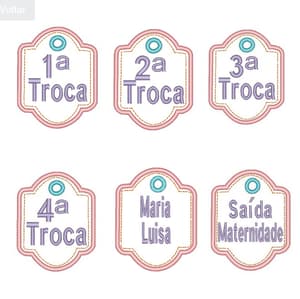  Moldura Chaveiro Saída de Maternidade (Projeto Bastidor - Aplique)