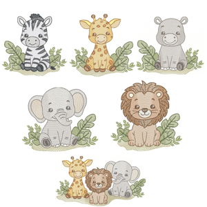  Safari Cute (Pontos Leves)