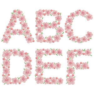  Alfabeto Floral (Pontos Leves)