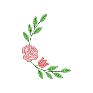 Galho de rosas canto