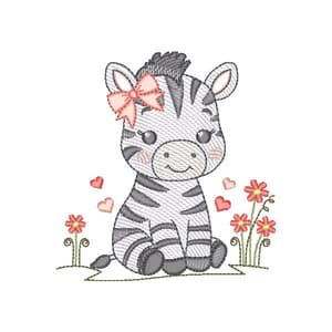 Safari com Flores Zebra (Pontos Leves)