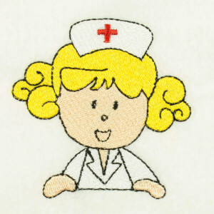 Matriz de bordado enfermeira