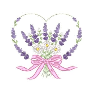 Arranjo Margarida e lavanda