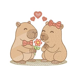 Capivara Presenteando (Pontos Leves)