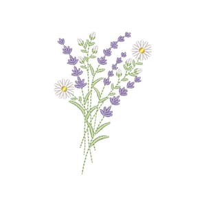 Matriz de bordado Lavanda serena