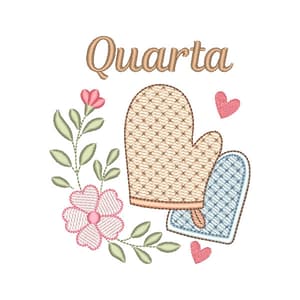 Quarta e Luva de Cozinha (Pontos Leves)