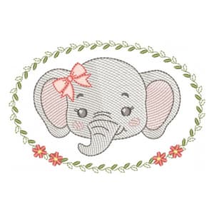 Moldura Elefante (Pontos Leves)