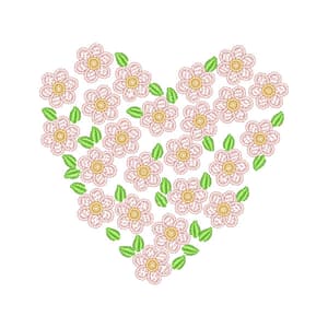 Coracao Floral (Pontos Leves)