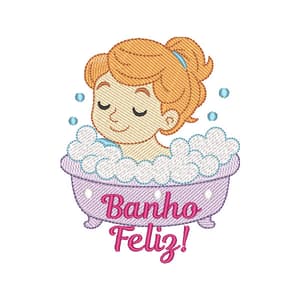 Menina Hora do Banho (Pontos Leves)