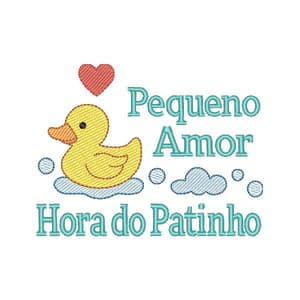 Patinho e Frase Hora do Banho (Pontos Leves)