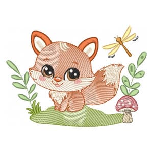 Raposinho Fofo no Jardim (Pontos Leves)