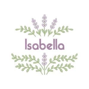 Floral Lavanda com Nome