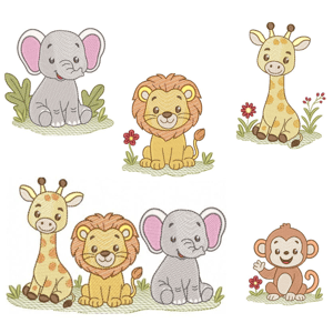  Animais Safari (Pontos Leves)
