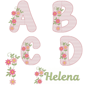  Alfabeto Floral Encantado