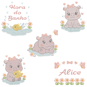  Hipopótamo Baby (Pontos Leves)