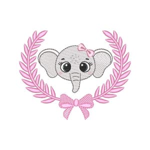 Elefantinha com Moldura