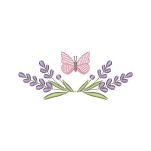 Lavanda com Borboleta