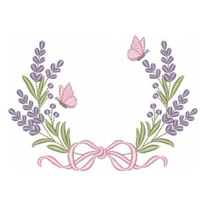 Moldura Lavanda com Laço