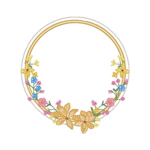 Moldura Floral (Pontos Leves)
