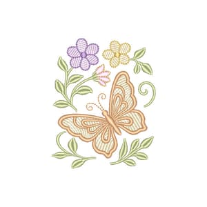 Floral e Borboleta