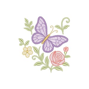 Floral e Borboleta