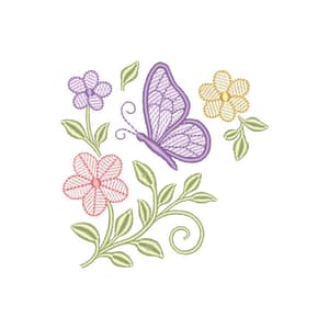 Floral e Borboleta