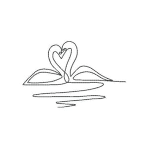 Cisne Minimalista (Contorno)