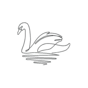 Cisne Minimalista (Contorno)