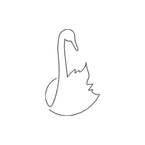 Cisne Minimalista (Contorno)