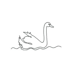Cisne Minimalista (Contorno)