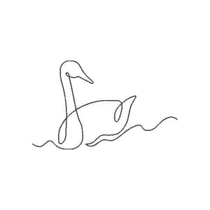 Cisne Minimalista (Contorno)