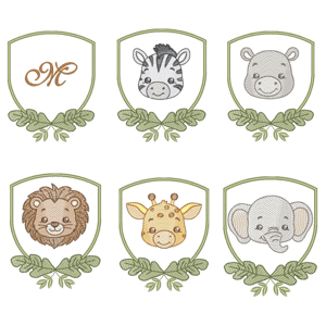  Moldura Safari Cute (Pontos Leves)