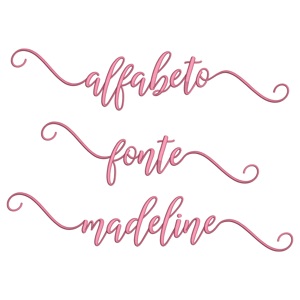  Alfabeto Fonte Madeline - Maiúsculas e Minúsculas - Com e sem Glifos