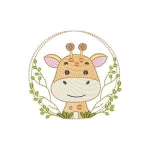 Girafa em Moldura (Pontos Leves)
