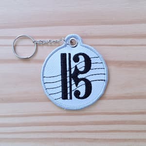 Chaveiro Clave de Dó (Aplique)