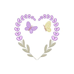 Coração com Lavanda