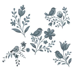  Pássaro Floral