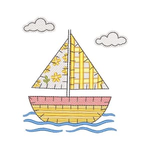 Barco Infantil Patchwork (Pontos Leves)