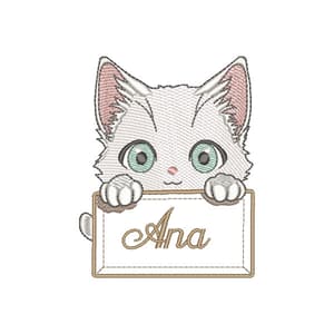Gatinho e Plaquinha