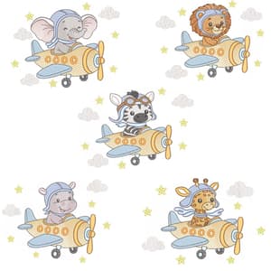  Animais Safari Aviador (Pontos Leves)
